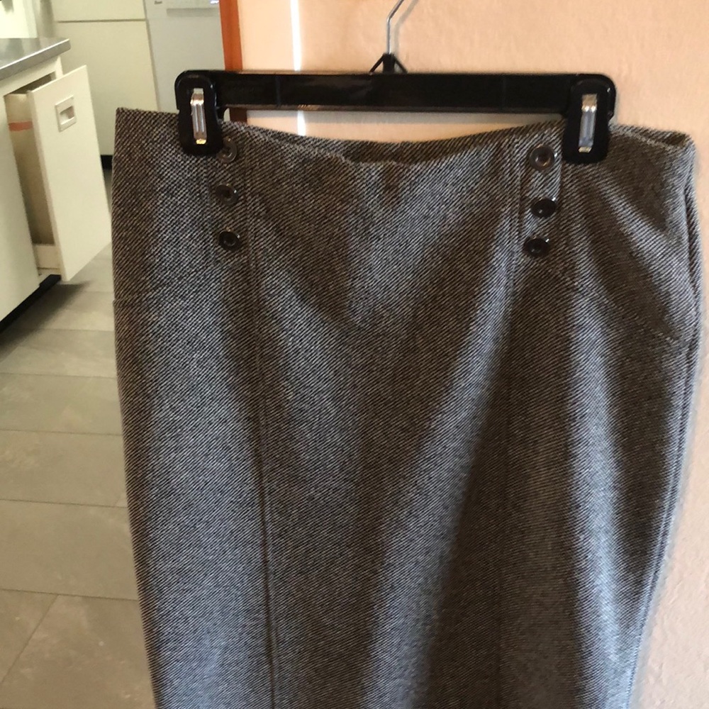Calf length pencil skirt